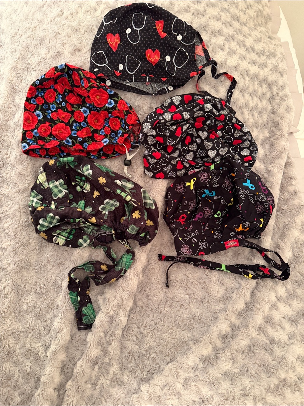 Scrub Caps Lot of 5